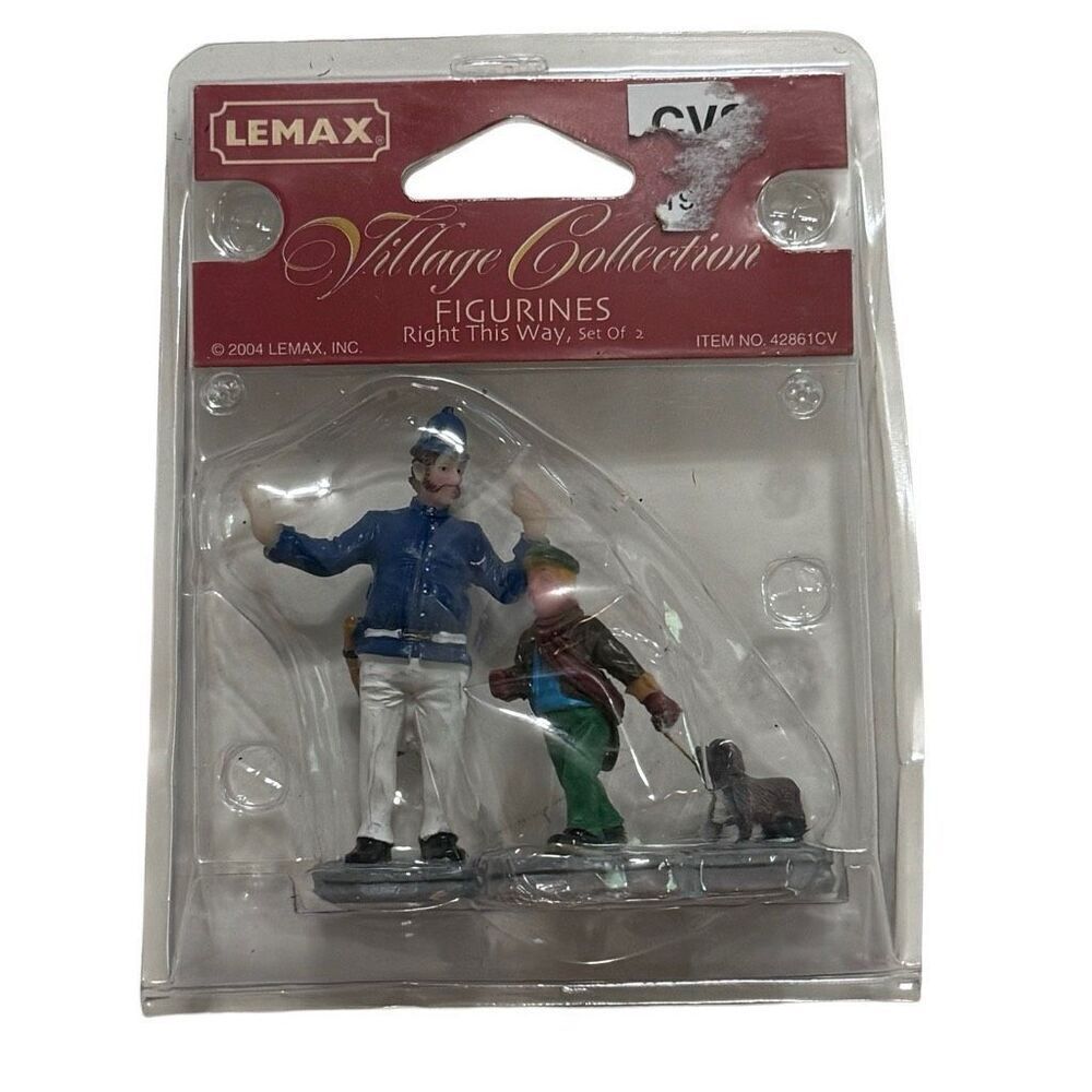 LEMAX Christmas Village  Figurines 2004 "Right this Way" #42861CV NOS